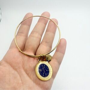 Alex and Ani Gold Celestial Wheel Scorpio Zodiac Charm Bangle Bracelet